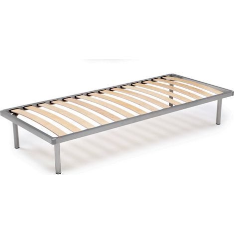 Somier ortopédico Talamo Italia con 14 lamas, apto para cama individual, Made in Italy, Somier de contrachapado de abedul, cm 80x200h34, con embalaje reforzado (1/3)
