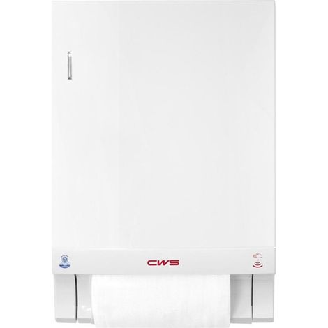 Dispensador de toallas CWS Paradise Dry NT. sin contacto con panel. Blanco, Blanca