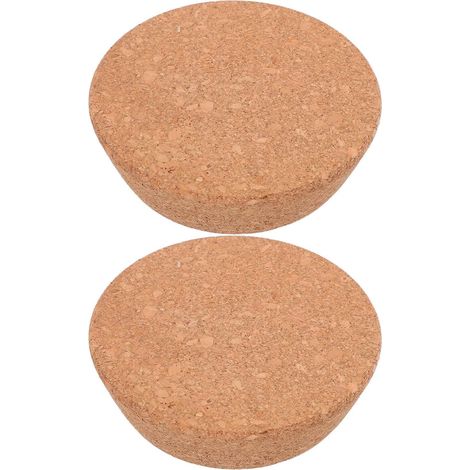 2 bouchons liège, marron, coniques, pour bouteille et carafe (1/5)