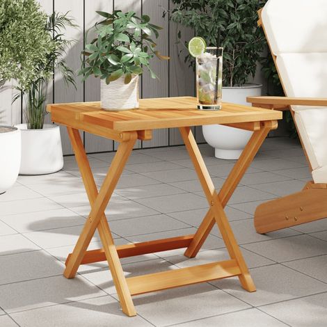 Table pliable de jardin-Table à Manger-Table d'extérieur 50x50x50 cm bois d'acacia solide 762819 (1/5)