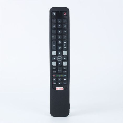 Lntyq – Ersatzfernbedienung für TCL RC802N – Kompatibel mit Thomson Smart TVs – Betrieb mit 2 AA-Batterien – Material: Silikon – Abmessungen: 230 x 45 x 15 mm (1/5)