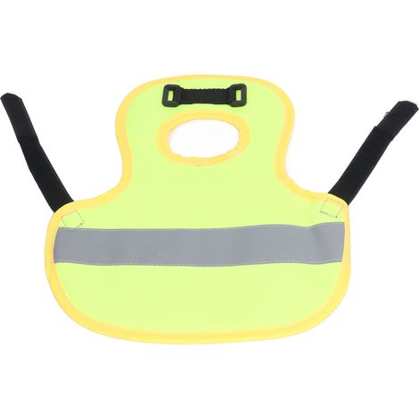 Gilet réfléchissant pour volailles, chaud, sûr et léger, vert fluorescent, pour poules, canards et oies. Harnais de protection vert fluorescent. (1/5)