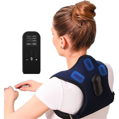 Ceinture De Massage Chauffante - Cou Et Epaules - Correcteur De Posture Integre - 36x27,5x3 cm - 482 g (1/5)