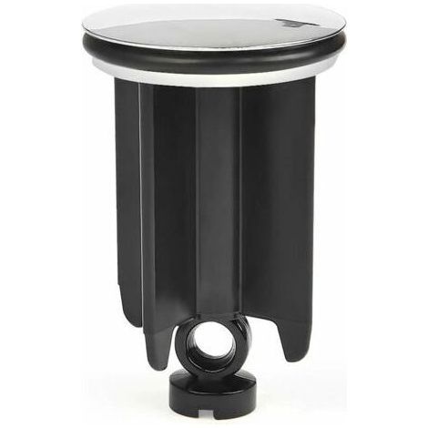 Bonde de Lavabo ⌀ 40mm Hauteur Réglable pour Salle de Bain, Bouchon d'évier Universel en Alliage d'Aluminium - Noir (1/4)