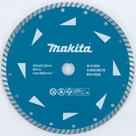 Makita Accessori - Disco da taglio diamantato per calcestruzzo 230x22,2 mm D-41654
