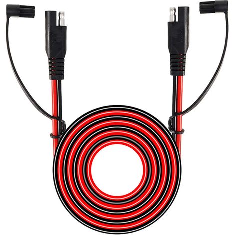 Câble D'extension SAE-SAE - 2 M - 14 AWG - Cuivre - Pour Panneaux Solaires Et Chargeurs Automobiles - 1 Pièce (1/5)