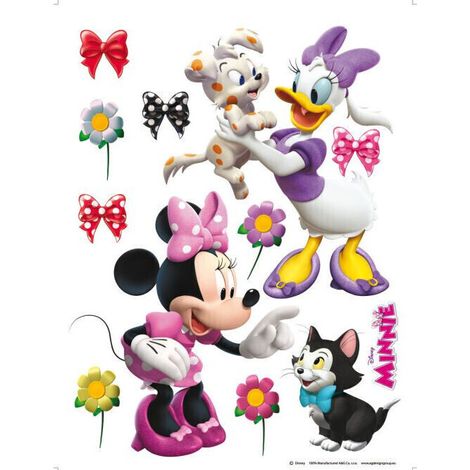 Stickers géant Minnie et Daisy animaux Disney (1/4)