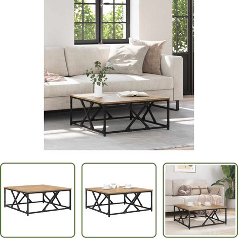Holzwerkstoff - Couchtisch Artisan-Eiche 70 x 70 x 30 cm Holzwerkstoff (1/5)