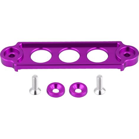 Support de batterie de course avec verrouillage pour Honda Civic/CRX 1988-2000 (anodisé, violet) (1/5)