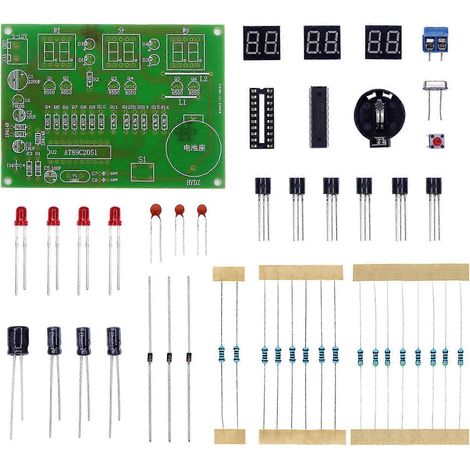 Kit d'entraînement à la soudure électronique DIY Horloge numérique élégante et fonctionnelle (1/3)