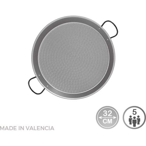 Paella En Acier Poli Pour Induction Et Vitroceramique Ø32cm (5 Personnes). Vaello (1/2)