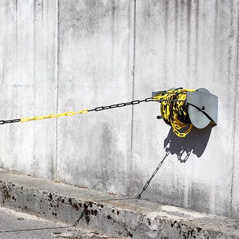 Dérouleur de chaîne 10m xØ 8mm Jaune/Noir - 1360389