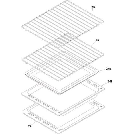 Grille Four Cuisinière Compatible Candy Hoover Haier Terzismo Référence 25 70033957