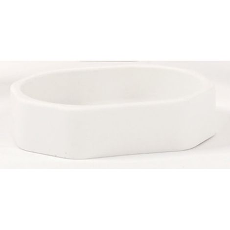 Porta sapone da appoggio bianco piattino mod. Otto (1/2)