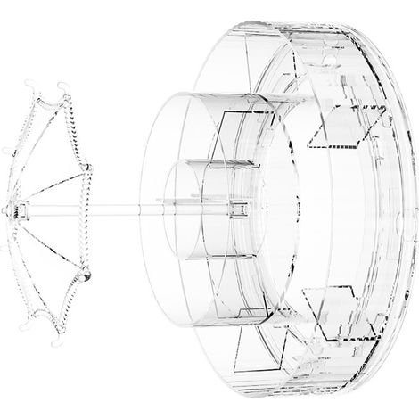 Organisateur de maquillage rotatif 360° plateau tournant rangement cosmétiques pour pinceaux rouges à lèvres bijoux (1/5)