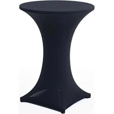 Décoration de Nappe élastique Ensemble de Table Ensemble de Bar Banquet Restauration hôtel Ensemble de table-noir-60x110 cm (1/2)