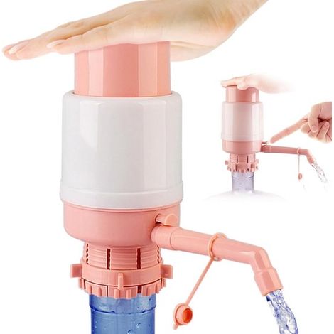 Bomba de agua universal, Bomba manual portátil, con manguera extra corta y tapa para botellas, Dispensador de agua, Bomba de agua (1/5)