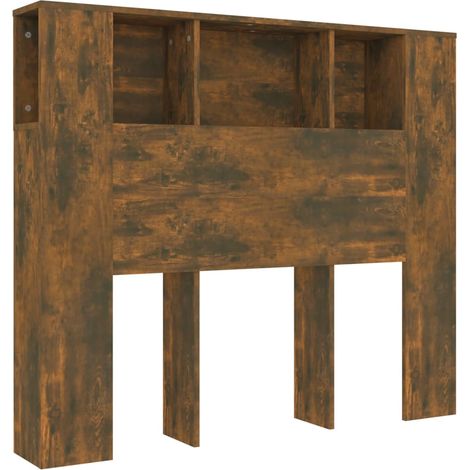 Maison Exclusive - Mueble cabecero color roble ahumado 120x18,5x1 (1/5)