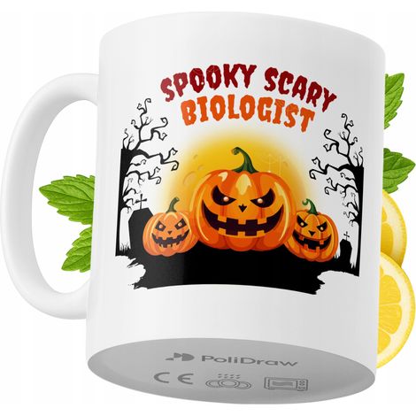 Tazza divertente e umoristica per un biologo, ideale per caffè e tè, con grafica e testo divertenti. Perfetta per compleanni, onomastici e festività. Tazza premium per occasioni speciali, per casa, uf (1/5)