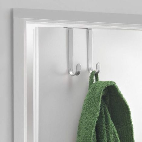 GANCIO DOPPIO DIETROPORTA METALTEX ARGENTO (1/2)