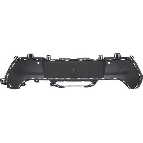 Pare-choc arrière inférieur noir avec 2 trous radars Peugeot 208 depuis 2019