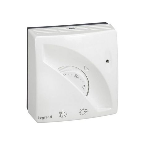 Legrand – Thermostat d'ambiance mécanique saillie – Réglage de température 7-30°C – 16A 230V – Sélecteur été/hiver – 49898