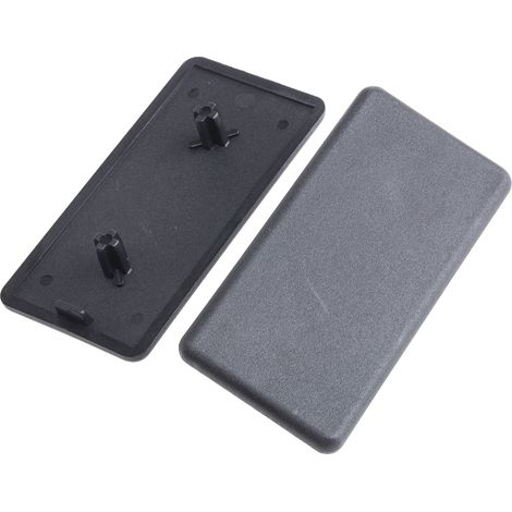 Capuchon Noir, Profilé de 40 x 80 mm ( Prix pour Sachet de 10 )