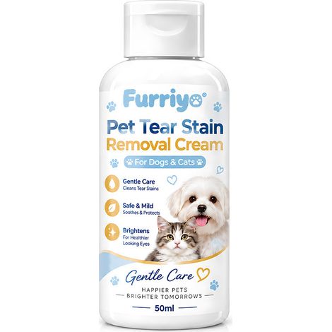 Furriyo Creme zur Entfernung von Tränenflecken bei Haustieren, Augenpflegecreme, geeignet für Hunde und Katzen, entfernt und mildert sanft Tränenflecken (1/5)