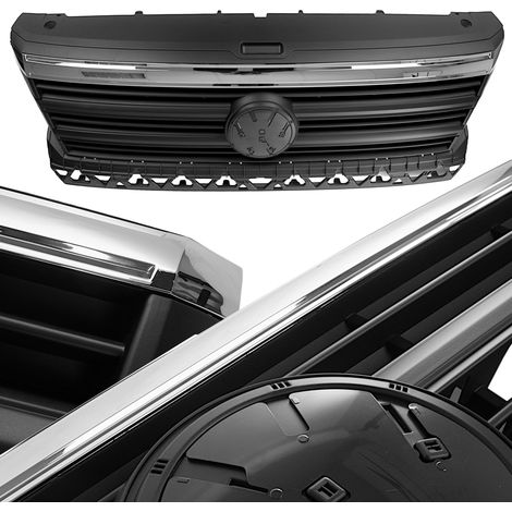 VW Crafter 2018 – Schwarzer Kühlergrill mit Chromleiste (1/5)