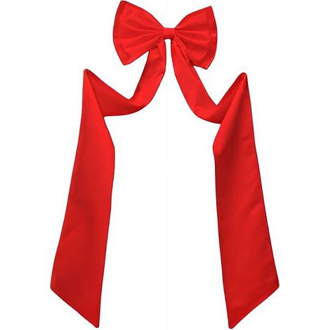 Ribbon - Bow Decor - Satin - 47 x 190 cm - Pour Arbre De Noël Topper Arrière-Plan Mariage Baby Shower Anniversaire - 1 Pièce (1/5)
