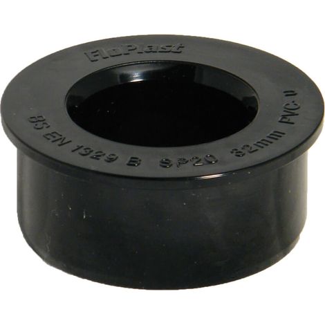FloPlast 40mm Black PVC-U Boss Adaptor - Solvent Weld Fitting