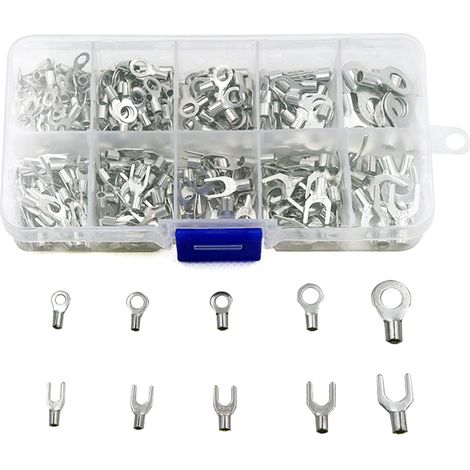 Lot de 320 cosses de câble de batterie non isolées pour câble électrique de type U (1/5)
