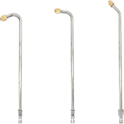 Kit Rallonges Laveur Haute Pression Acier 3 Kit Rallonges Laveur Évite l'échelle, accès zones hautes, nettoyage sécurisé, parfait pour toiture, gouttières, murs extérieurs (1/5)