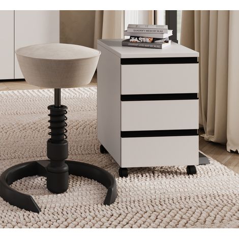 Caisson de bureau mobile gris cachemire Betina (1/5)