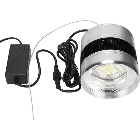Éclairage pour aquarium marin COB à spectre complet, lumière blanche, cylindrique, 75 W, ZY K3, prise UE 220 V (1/5)