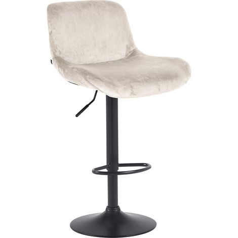 Sgabello Solon nero crema Velluto