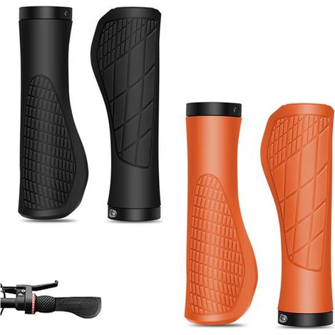 2 paia di manopole per bicicletta, manopole ergonomiche per manubrio, accessori per bicicletta, parte della bicicletta, presa eccellente, facile installazione, antiscivolo universale (1/5)