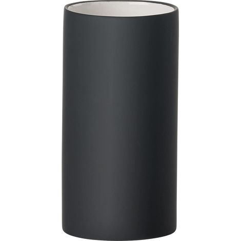 Zone Denmark Solo - Portaspazzolino in porcellana, 12,2 cm, colore: nero