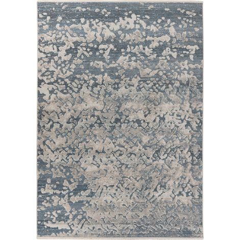 Tapis vintage anthracite à poil court doux intérieur - 150 x 80 cm (1/4)
