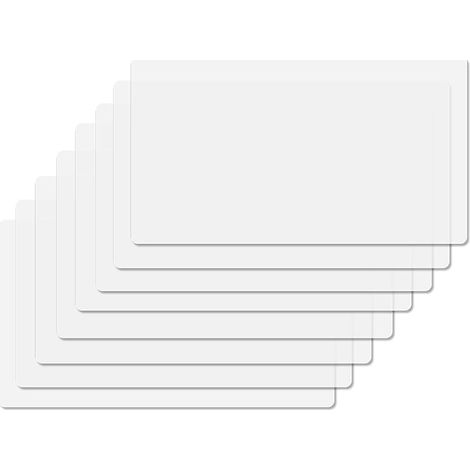 Lot de 8 Sets de Table PVC Set de Table Plastique Transparents Lavable Antidérapants et Résistants à la Chaleur (1/5)