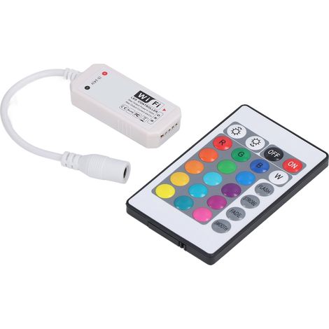 LED-Controller mit 24 Tasten, drahtloser Fernbedienung, Dimmfunktion für RGB-Lichtleisten, 2,4 GHz (1/5)