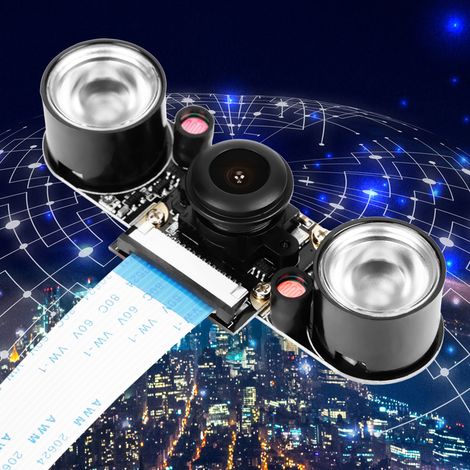 5-Megapixel-Kameramodul mit Nachtsicht und 130°-Sichtwinkel für Raspberry Pi B 3/2 (1/5)