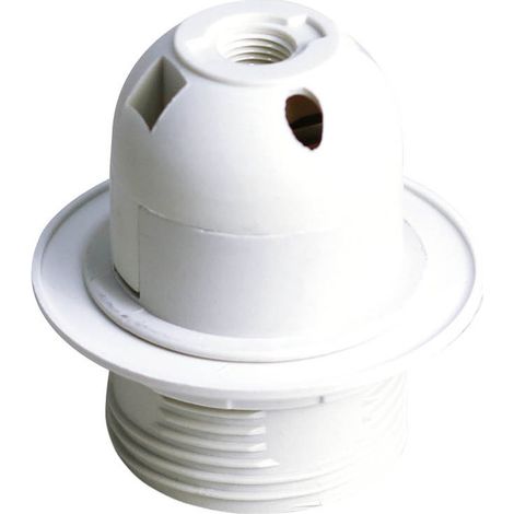 Portalámparas con arandela E27 blanco 4A 250V GSC 2200289 (1/5)