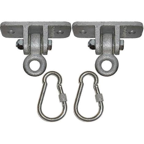 Mousquetons à verrouillage Supports de trapèze robustes pour balançoire Tension statique, capacité de 2268 kg (5000 lb) (1/5)