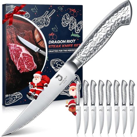 8-Piece Stainless Steel Japanese Steak Knife Set (1/5)