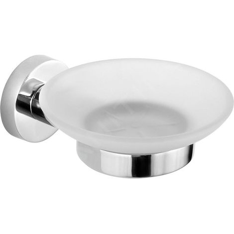 Porte-savon SAMBA, verre dépoli, chromé (1/2)