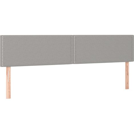 Maison Exclusive - Kopfteile Hellgrau 180x5x78/88 cm Stoff