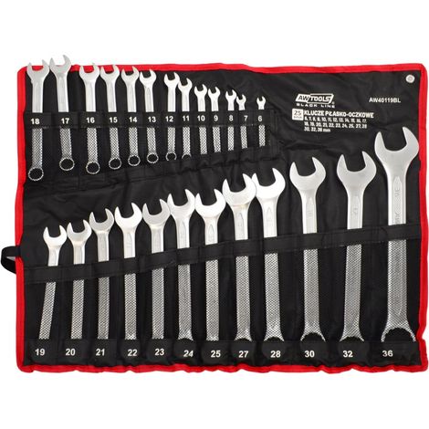 Llaves awtools open-end wrenches set acero cromo-vanadio 5.7 kg