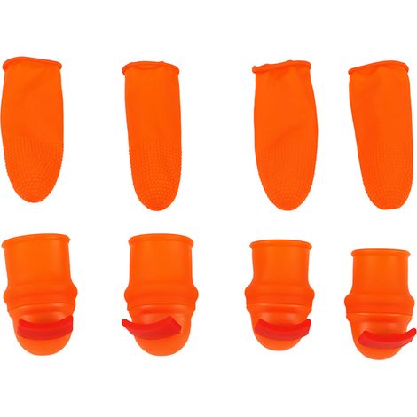 Couteau Pouce en Silicone avec Lame en Acier Inoxydable pour Éplucher Légumes et Fruits