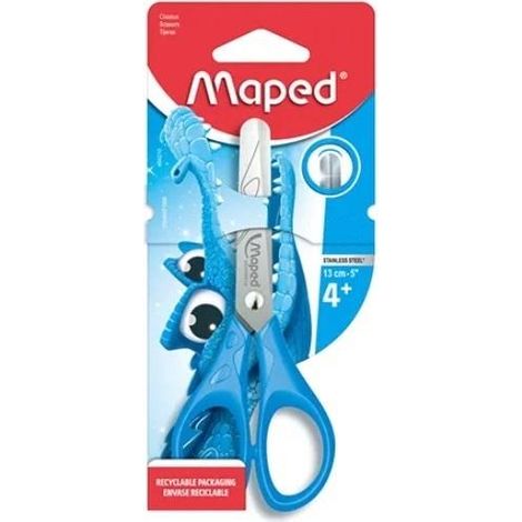 MAPED Essentials Pulsschere 13 cm – Kindersicher, blau